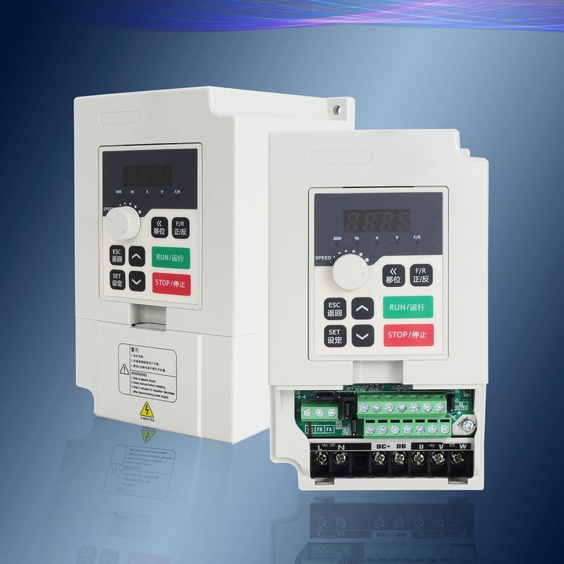 RATTMMOTOR 1.5KW VFD 110V Single to 3 Phase Inverter Variable Frequency Drive Spindle Motor Controller Converter 0-1000Hz + Extension Cable for CNC Router Milling Engraving Machine - Image 2